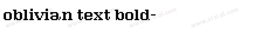 oblivian text bold字体转换 oblivian text bold字体转换